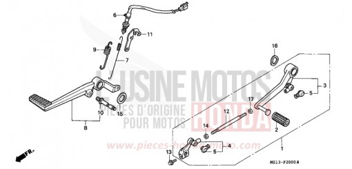 PEDALE CB1000FP de 1993